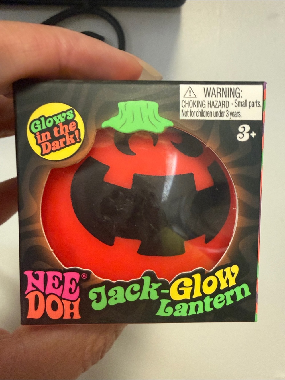 Jack-Glow Lantern Pumpkin Plush Toy - Red with Green Stem